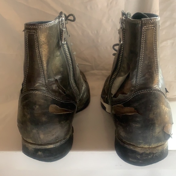 - Maison mihara Yasuhiro distressed deconstructed zipper boots - Picture 11 of 12